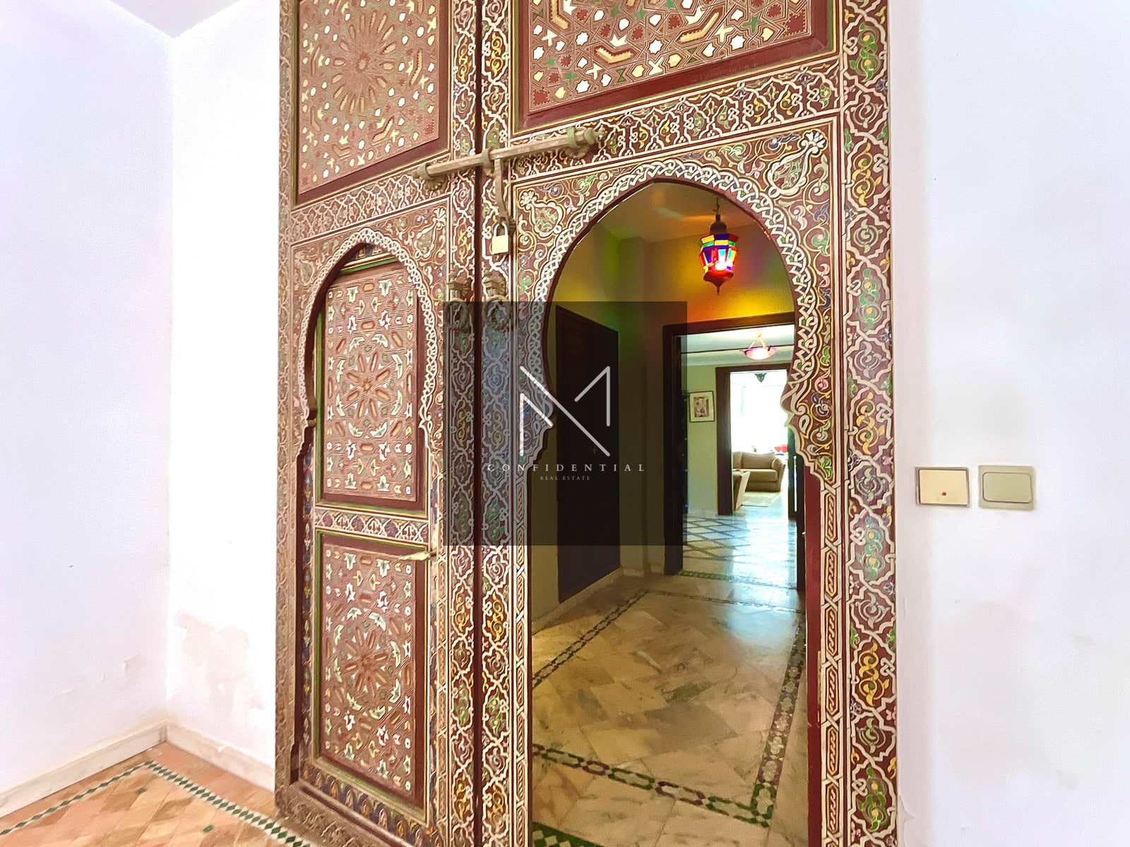 Location rez-de-jardin Marrakech Palmeraie, vue frontale golf sans vis-à-vis